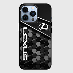 Чехол для iPhone 13 Pro Lexus - Строгий технологичный, цвет: 3D-черный