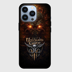 Чехол для iPhone 13 Pro Baldurs Gate 3 logo, цвет: 3D-черный