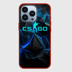 Чехол для iPhone 13 Pro CSGO neon style logo, цвет: 3D-красный