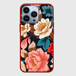 Чехол iPhone 13 Pro Летние цветы - паттерн