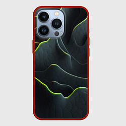 Чехол для iPhone 13 Pro Рельефная текстура, цвет: 3D-красный