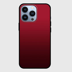 Чехол для iPhone 13 Pro Градиент цвета тёмный кабаре, цвет: 3D-черный