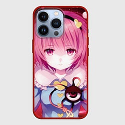 Чехол для iPhone 13 Pro Touhou Project Сатори Комейдзи, цвет: 3D-красный