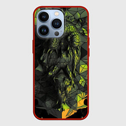 Чехол iPhone 13 Pro Зеленая абстрактная текстура