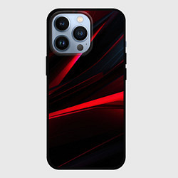 Чехол iPhone 13 Pro Red lighting black background