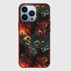 Чехол для iPhone 13 Pro Нечистый дух, цвет: 3D-красный