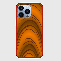 Чехол для iPhone 13 Pro Гнутое дерево, цвет: 3D-красный
