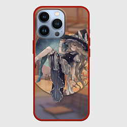 Чехол для iPhone 13 Pro Touhou Project Мариса, цвет: 3D-красный