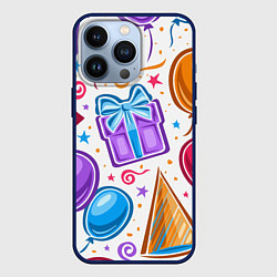 Чехол для iPhone 13 Pro Вечеринка, цвет: 3D-тёмно-синий