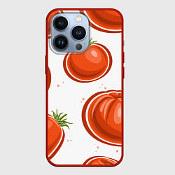 Чехол для iPhone 13 Pro Помидорчики, цвет: 3D-красный