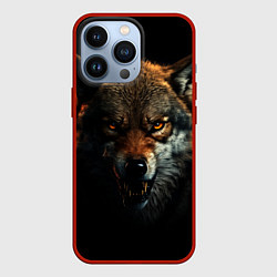Чехол iPhone 13 Pro Оскал дикого волка
