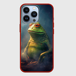 Чехол для iPhone 13 Pro Пепе лягушка, цвет: 3D-красный