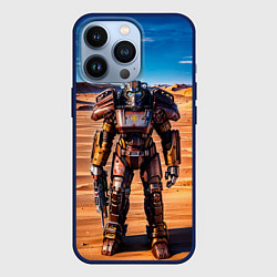 Чехол для iPhone 13 Pro Фалаут силовая броня, цвет: 3D-тёмно-синий