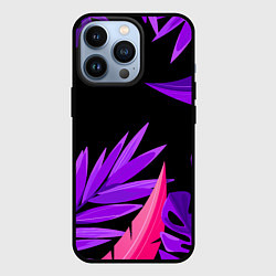 Чехол для iPhone 13 Pro Floral composition - neon, цвет: 3D-черный
