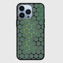 Чехол для iPhone 13 Pro Цветочная броня, цвет: 3D-черный