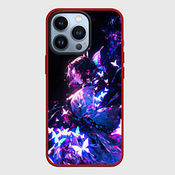 Чехол для iPhone 13 Pro Прекрасная Шинобу - Клинок демонов, цвет: 3D-красный