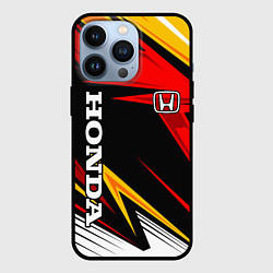Чехол для iPhone 13 Pro Honda - красный и оранжевый, цвет: 3D-черный