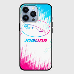 Чехол для iPhone 13 Pro Jaguar neon gradient style, цвет: 3D-черный