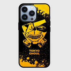 Чехол для iPhone 13 Pro Tokyo Ghoul - gold gradient, цвет: 3D-черный