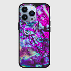 Чехол для iPhone 13 Pro Жидкое буйство красок, цвет: 3D-черный