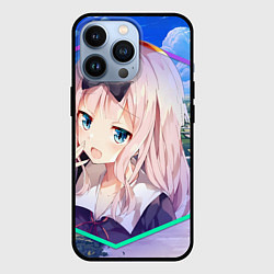 Чехол для iPhone 13 Pro Kaguya-sama wa Kokurasetai Чика Фудживара, цвет: 3D-черный