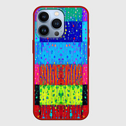 Чехол iPhone 13 Pro Геометрическая абстракция - капли дождя