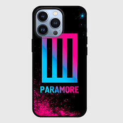 Чехол для iPhone 13 Pro Paramore - neon gradient, цвет: 3D-черный