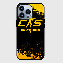 Чехол для iPhone 13 Pro Counter-Strike 2 - gold gradient, цвет: 3D-черный