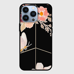 Чехол для iPhone 13 Pro Make love - not war, цвет: 3D-черный