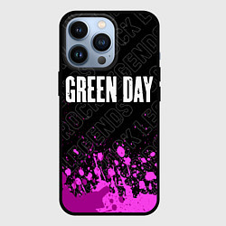 Чехол для iPhone 13 Pro Green Day rock legends посередине, цвет: 3D-черный