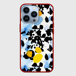 Чехол для iPhone 13 Pro Красочный абстрактный паттерн - поп-арт, цвет: 3D-красный
