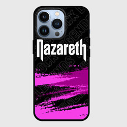 Чехол для iPhone 13 Pro Nazareth rock legends посередине, цвет: 3D-черный