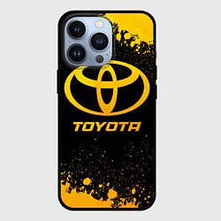 Чехол для iPhone 13 Pro Toyota - gold gradient, цвет: 3D-черный