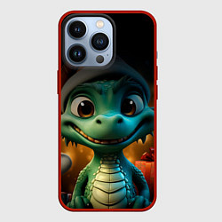Чехол для iPhone 13 Pro Дракончик 2024 год, цвет: 3D-красный
