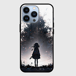 Чехол для iPhone 13 Pro Мерцающий город, цвет: 3D-черный