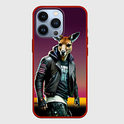 Чехол для iPhone 13 Pro Cool kangaroo - ai art, цвет: 3D-красный