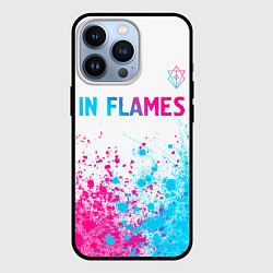 Чехол для iPhone 13 Pro In Flames neon gradient style посередине, цвет: 3D-черный