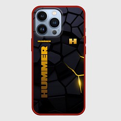 Чехол для iPhone 13 Pro Hummer - плиты с эффектом свечения, цвет: 3D-красный