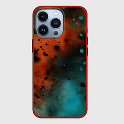 Чехол iPhone 13 Pro Акварельные брызги в оранжевом