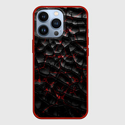 Чехол iPhone 13 Pro Трещины черные