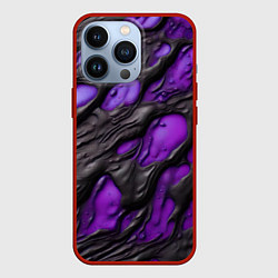 Чехол iPhone 13 Pro Фиолетовая текучая субстанция