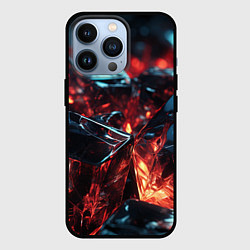 Чехол для iPhone 13 Pro Прозрачные абстрактные камни, цвет: 3D-черный