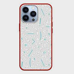 Чехол для iPhone 13 Pro Паттерн филолога, цвет: 3D-красный