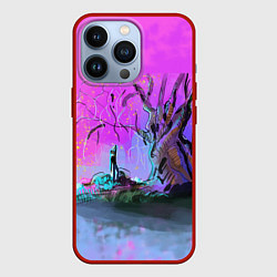 Чехол для iPhone 13 Pro Волшебное дерево, цвет: 3D-красный
