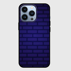 Чехол для iPhone 13 Pro Фиолетовая кирпичная стена, цвет: 3D-черный