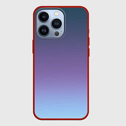 Чехол iPhone 13 Pro Градиент синий фиолетовый голубой