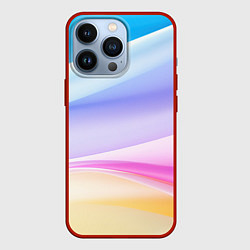 Чехол для iPhone 13 Pro Нежная абстракция, цвет: 3D-красный