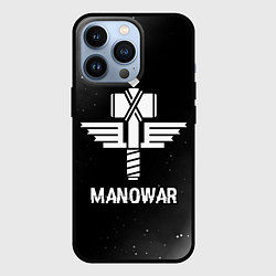 Чехол для iPhone 13 Pro Manowar glitch на темном фоне, цвет: 3D-черный