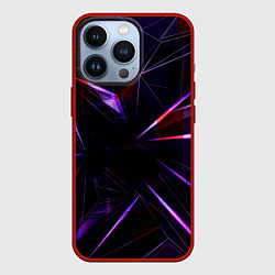 Чехол для iPhone 13 Pro Фиолетовый хрусталь, цвет: 3D-красный