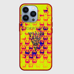 Чехол для iPhone 13 Pro The elder scrolls game yellow dragon, цвет: 3D-красный